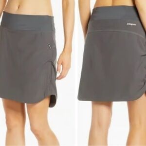 Patagonia Tech Fishing Hiking Olive Green Skort Mini Skirt Sz Small